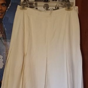 Vintage White Pleaded Tennnis Skirt